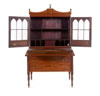 A Federal Mahogany Secretary Bookcase
