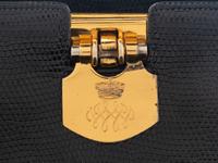 WALLIS SIMPSON, THE DUCHESS OF WINDSOR, NAVY LIZARD HANDBAG