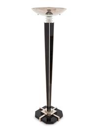 An Art Deco Style Nickel Plated Torchère
