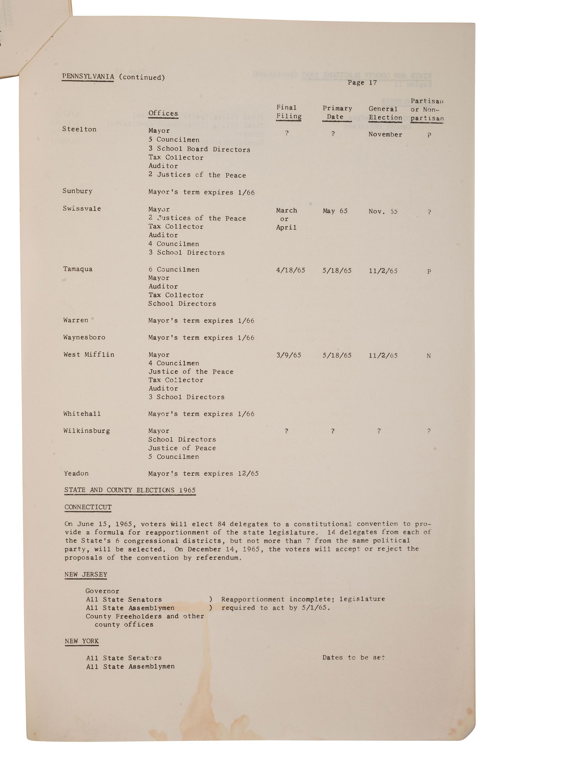 [CIVIL RIGHTS]. NAACP internal memorandum on Voter Registration Education Program. Richmond, Virginia: NAACP Voter Registration Committee, 1 March 1965.