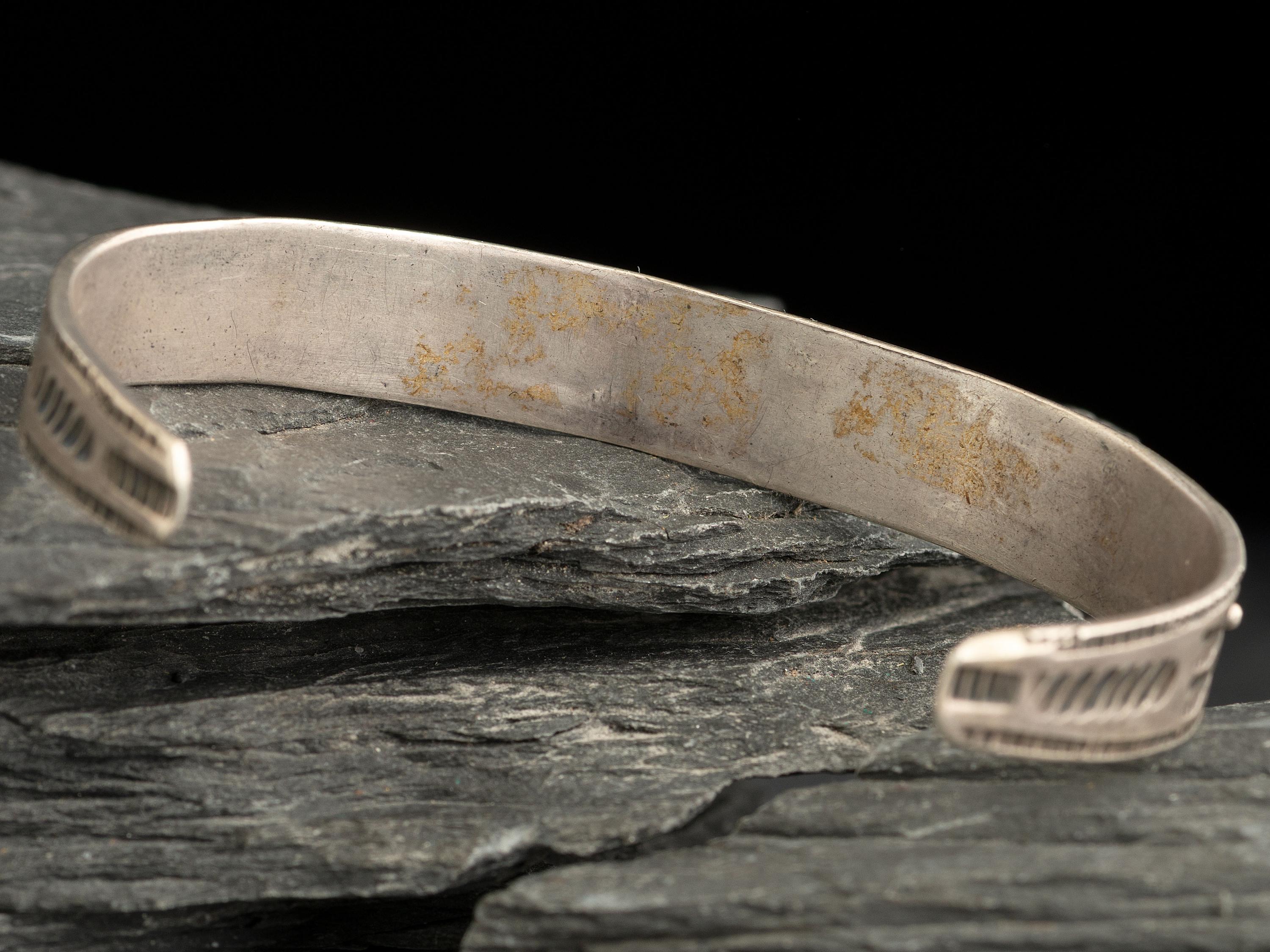 Navajo Silver and Turquoise Cuff Bracelet