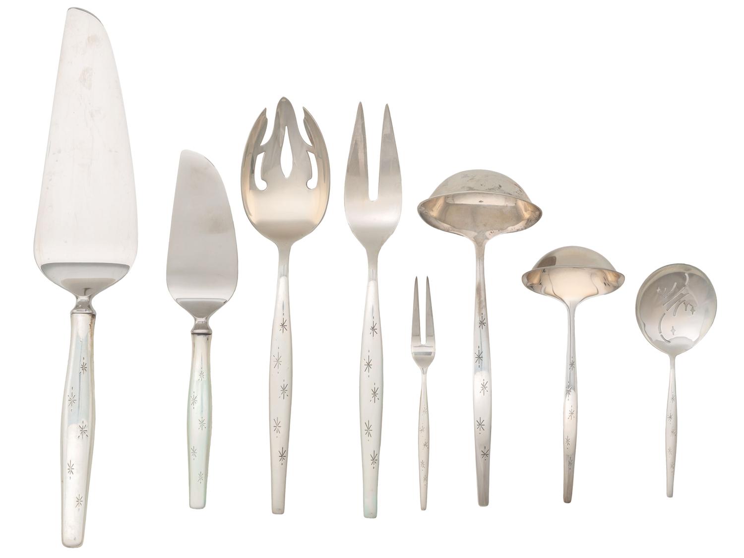 An American Silver Flatware Service