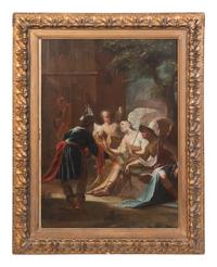 Austrian School, 18th Century Religious Painting oil on canvas 24 x 18 inches.
