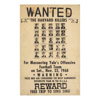 [Football] "Harvard Beats Yale 29-29": Mock Wanted Poster for The Famous 1968 Harvard v. Yale Football Game