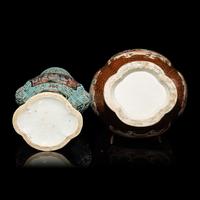 Two Pairs of Chinese Export Style Famille Rose Porcelain Vases — 外銷風格粉彩人物圖瓶兩對