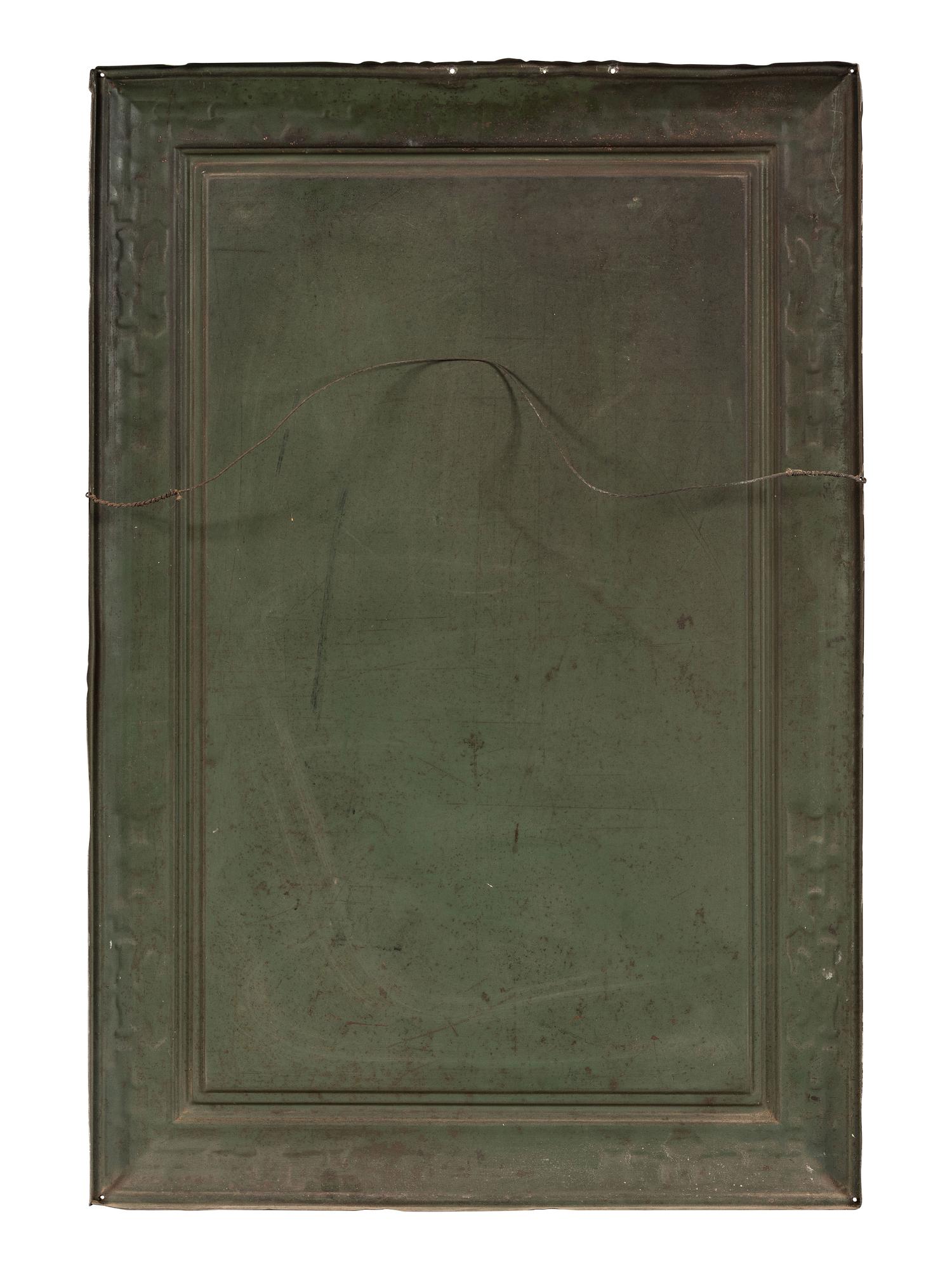 A Tin Lithograph Self Framed 'Grape Nuts' Sign