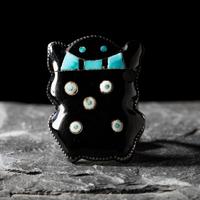 Zuni Multi-stone Inlay Frog Ring
