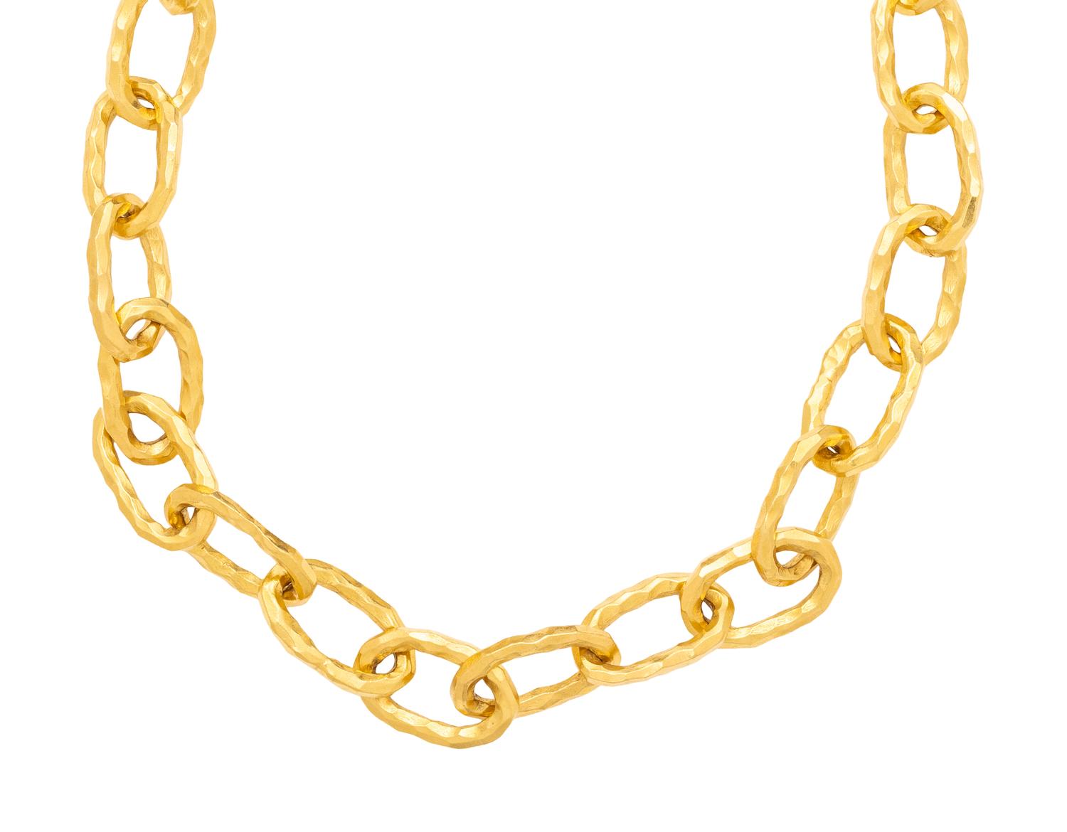 JEAN MAHIE, HIGH KARAT YELLOW GOLD 'CADENE' LINK NECKLACE