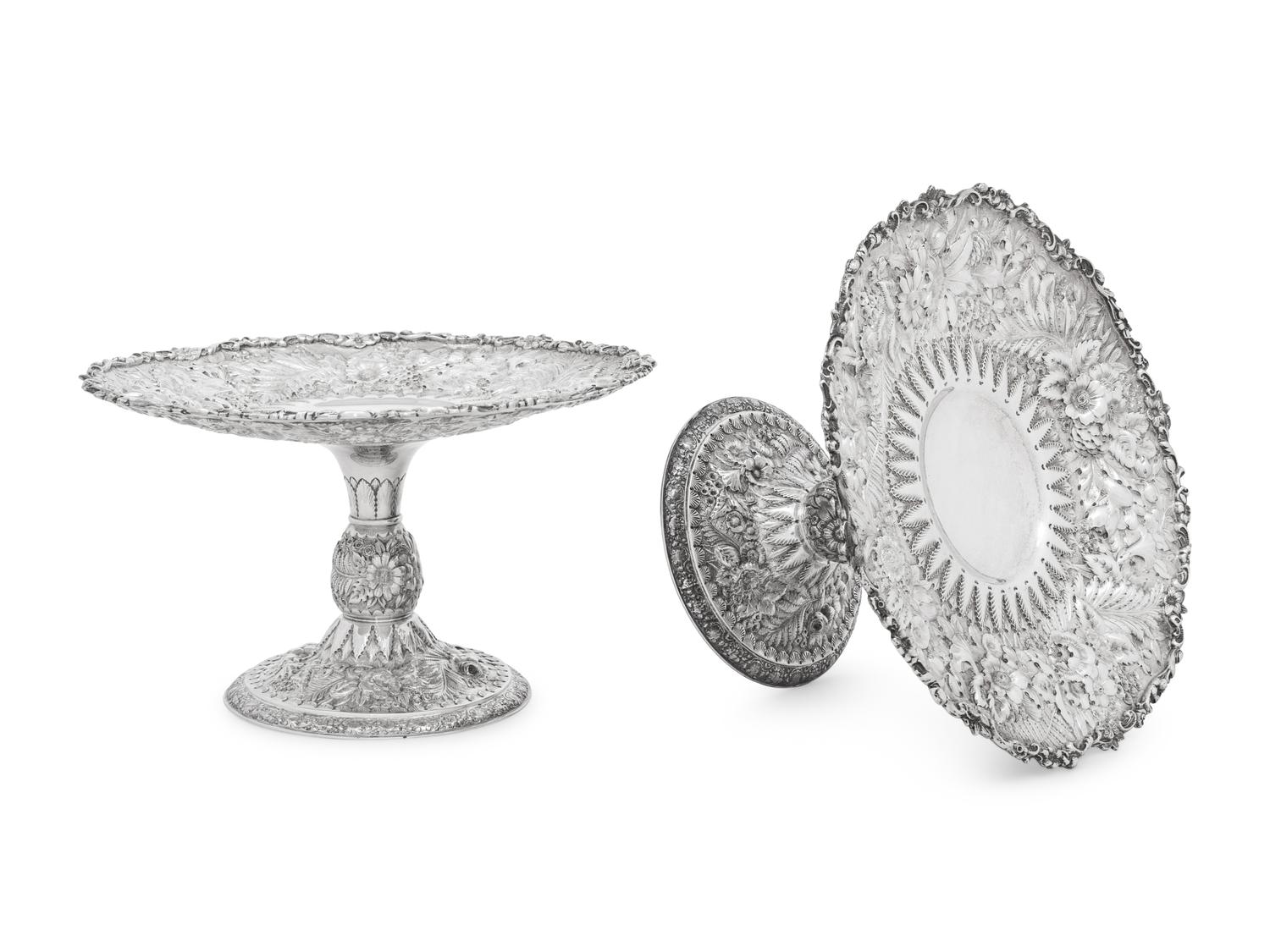 A Pair of Tiffany and Co. Silver Tazza
