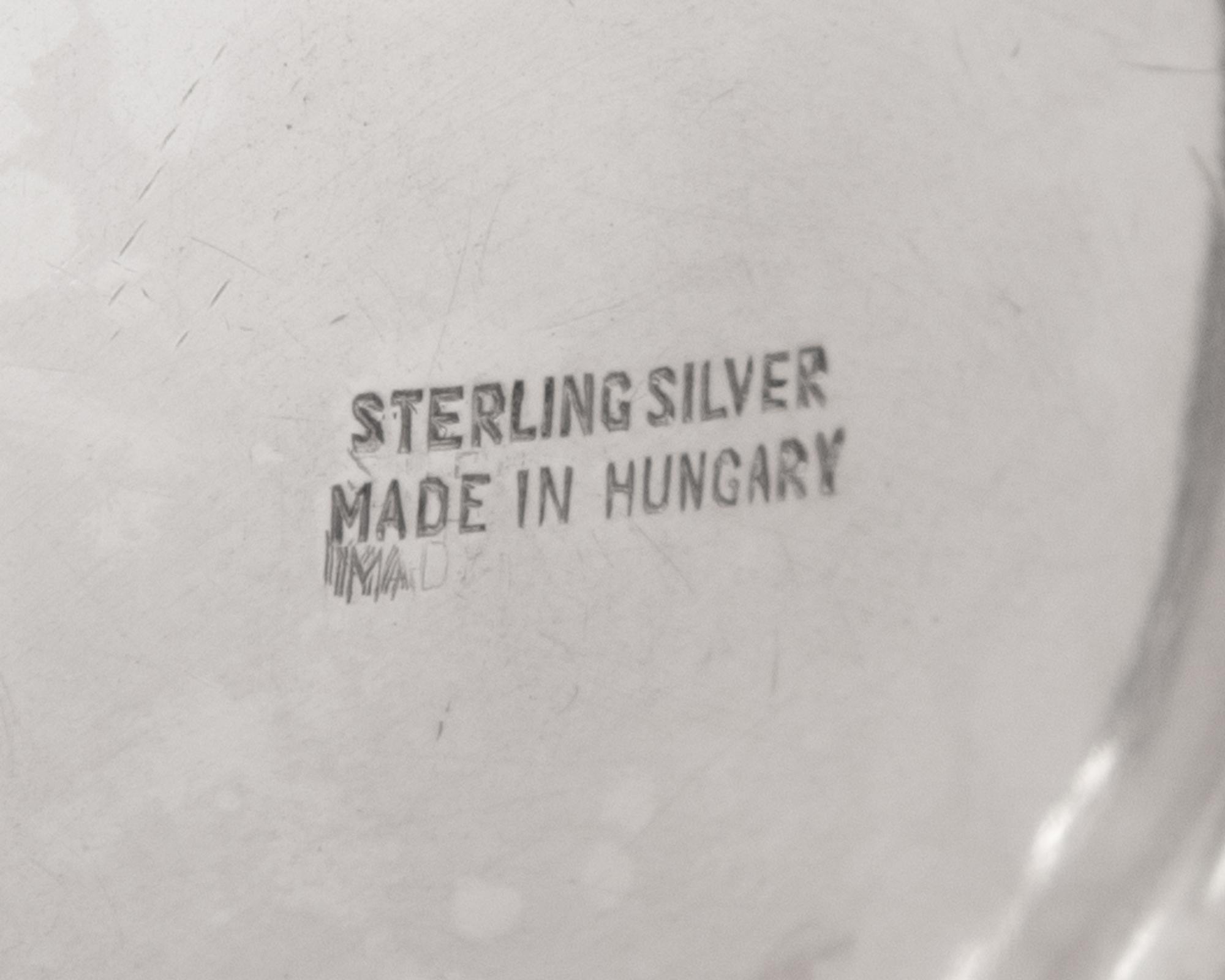 A Hungarian Five-Piece Silver Tea and Coffee Service