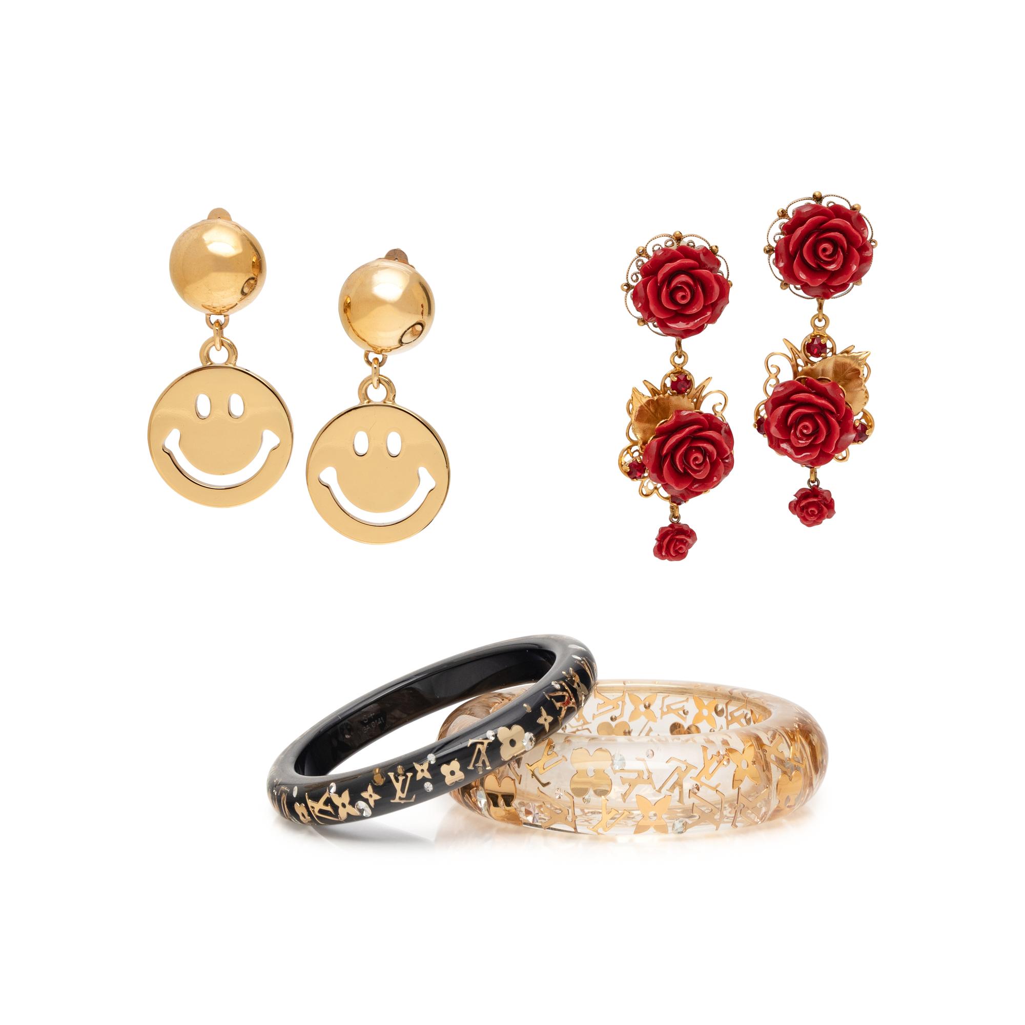 VARIOUS DESIGNER COSTUME JEWELRY INCLUDING LOUIS VUITTON