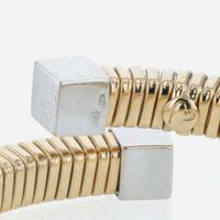 An 18K yellow gold and diamond cuff bracelet Florence, Italy