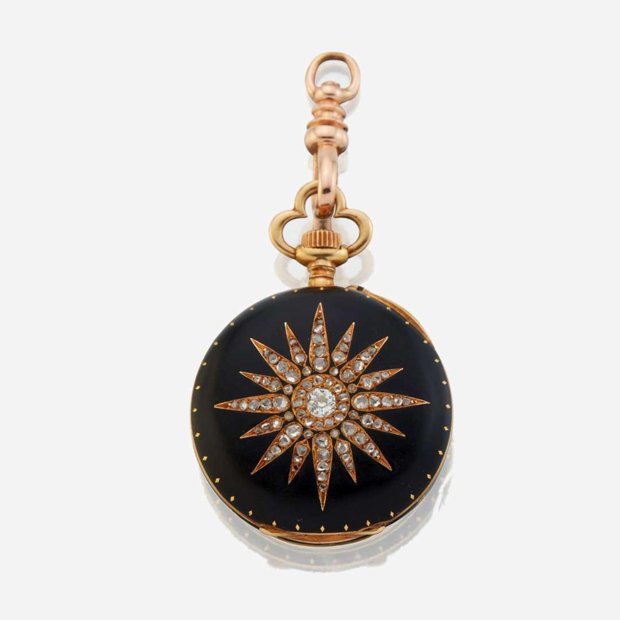 A lady's openface gold pocket watch, Golay Fils & Stahl Geneve