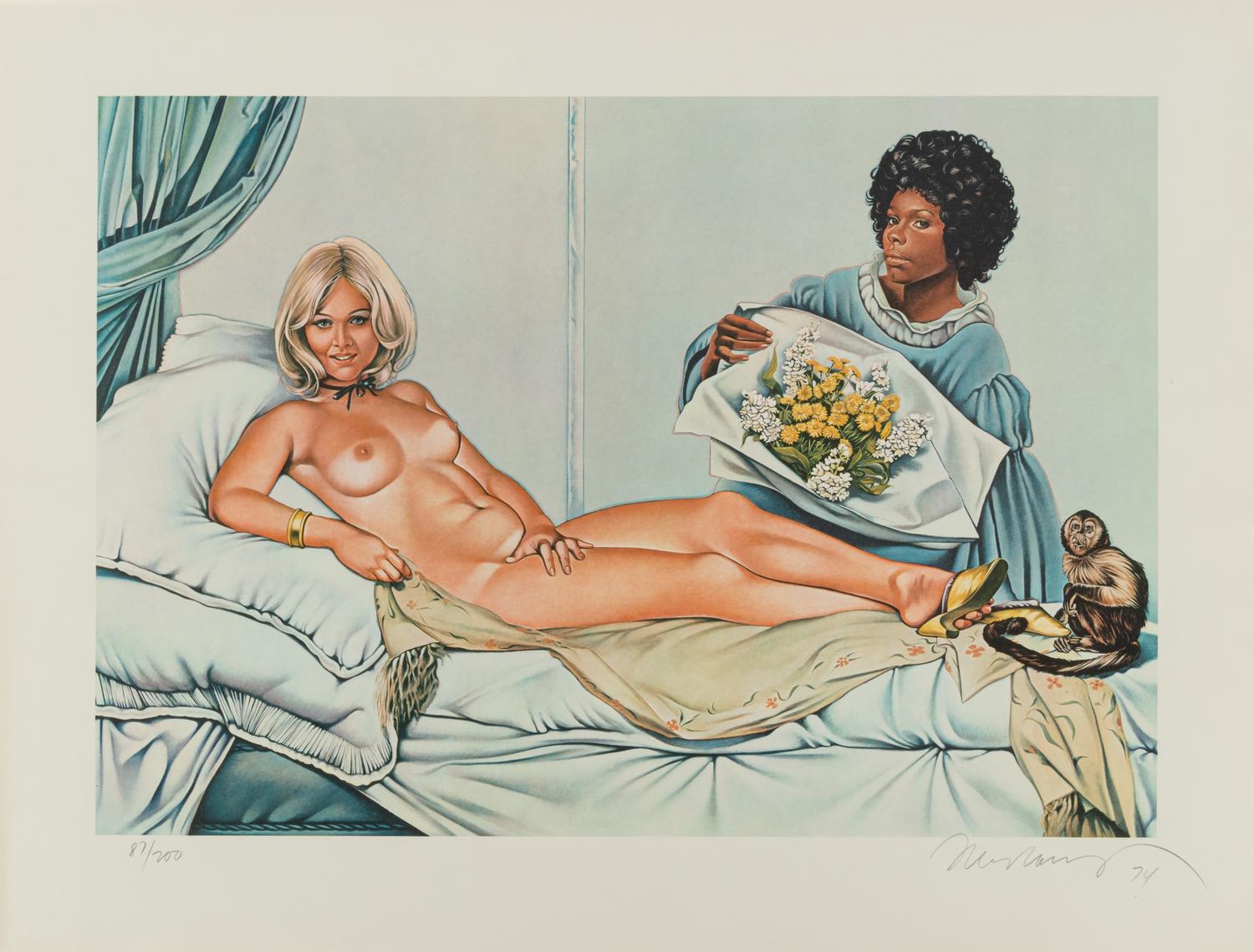 Mel Ramos ( complete portfolio of four prints with original cloth case)