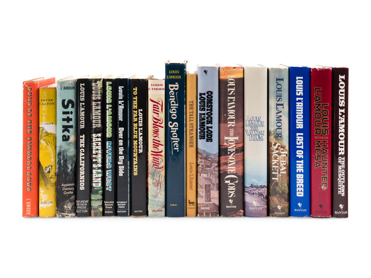 L'AMOUR, Louis (1908-1988). A group of 18 FIRST EDITIONS, comprising: