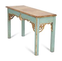 A Georgian Style Faux Marble-Painted Console Table