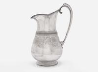 An Aesthetic Movement sterling silver presentation pitcher, Gorham Mfg. Co., Providence, RI, 1875
