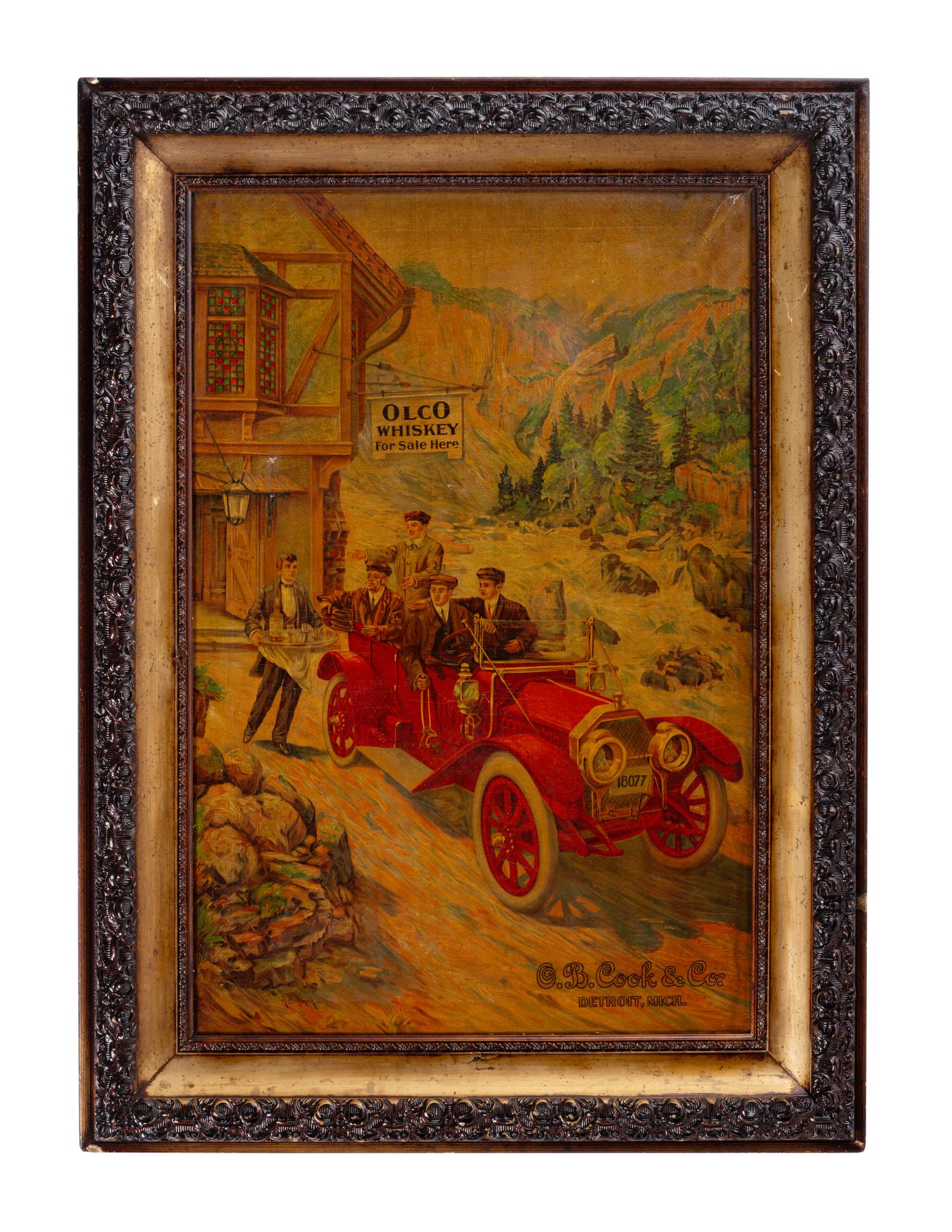 An O.B. Cook & Co. Olco Whiskey Advertisement