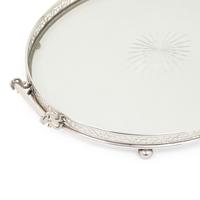 An American Silver Mounted Cut Glass Tray
