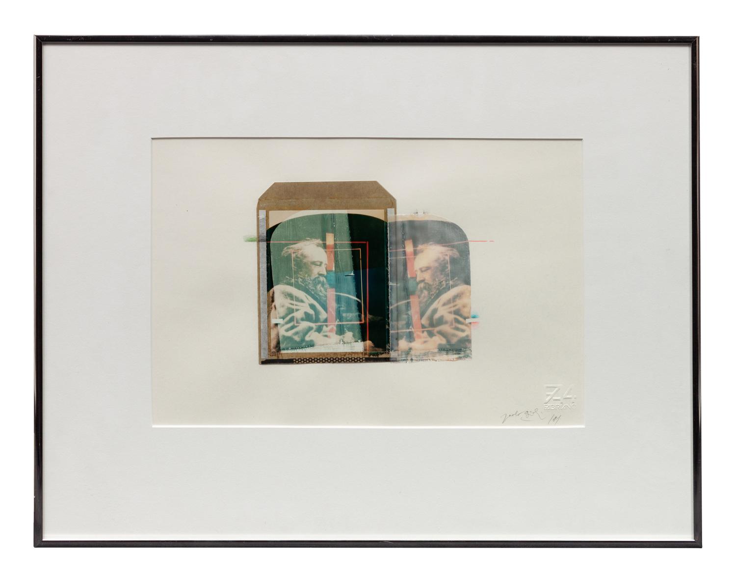 A pair of polaroids ( Untitled (double portrait of man with beard ), 1984; Courbet , 1984)