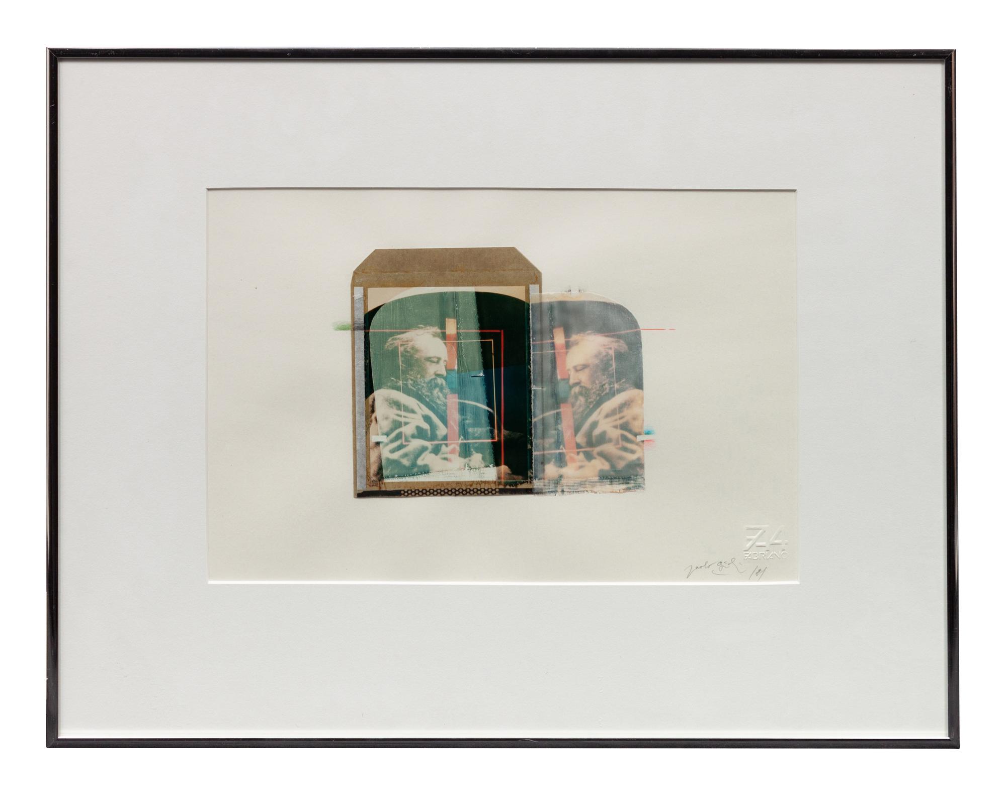 A pair of polaroids ( Untitled (double portrait of man with beard ), 1984; Courbet , 1984)