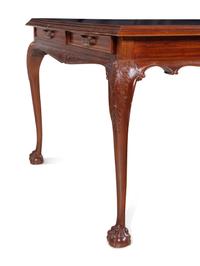 A Large George III Style Mahogany Partners' Desk