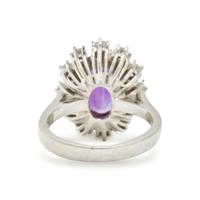 AMETHYST AND DIAMOND RING