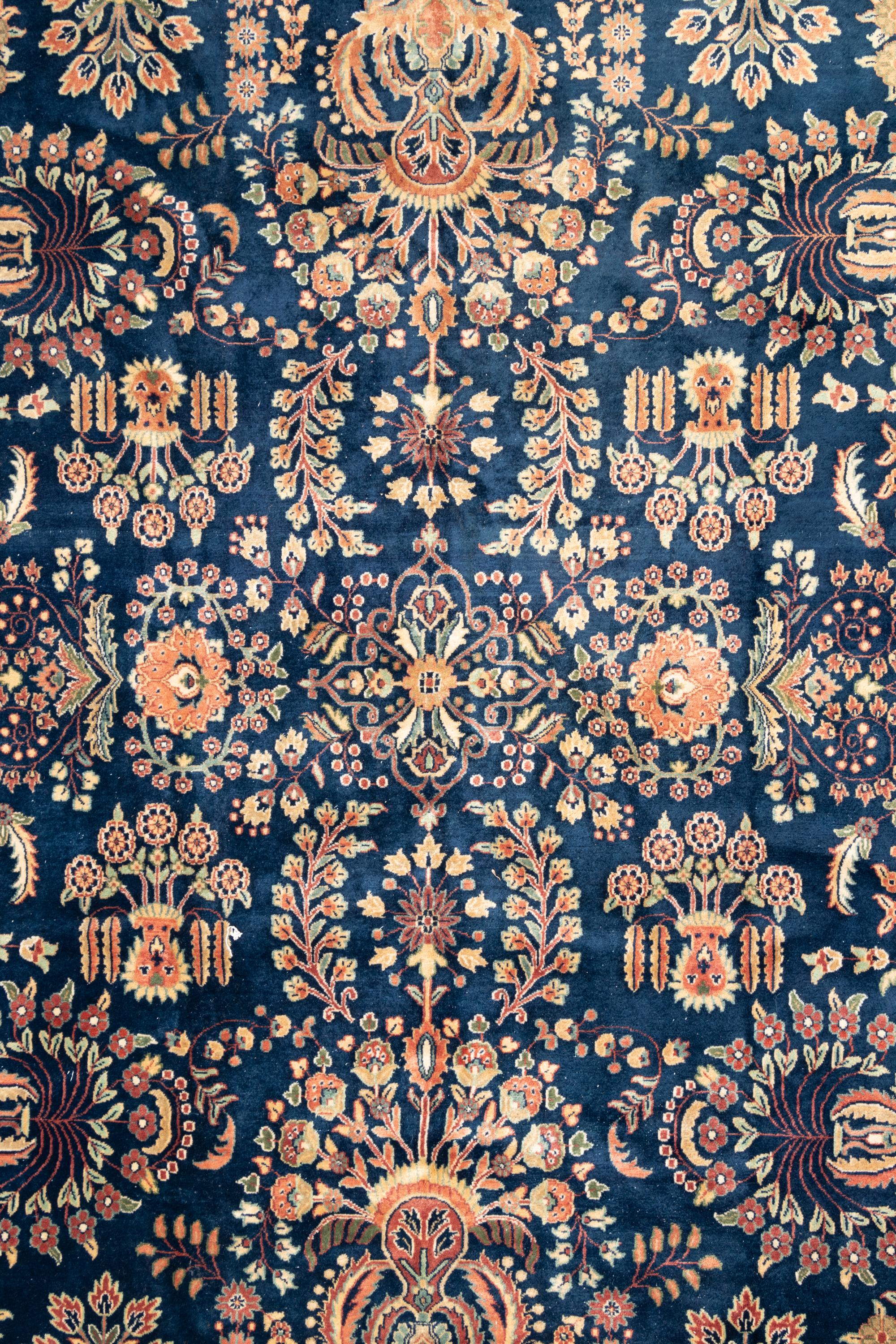 An Indo Mohajeran Sarouk Wool Rug