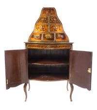 A Louis XV Style Gilt Bronze Mounted Vernis Martin Cabinet Height 69 x width 36 x depth 17 1/2 inches. — EARLY 20TH CENTURY