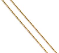 A Yellow Gold Rope Chain Necklace, 10.60 dwts.