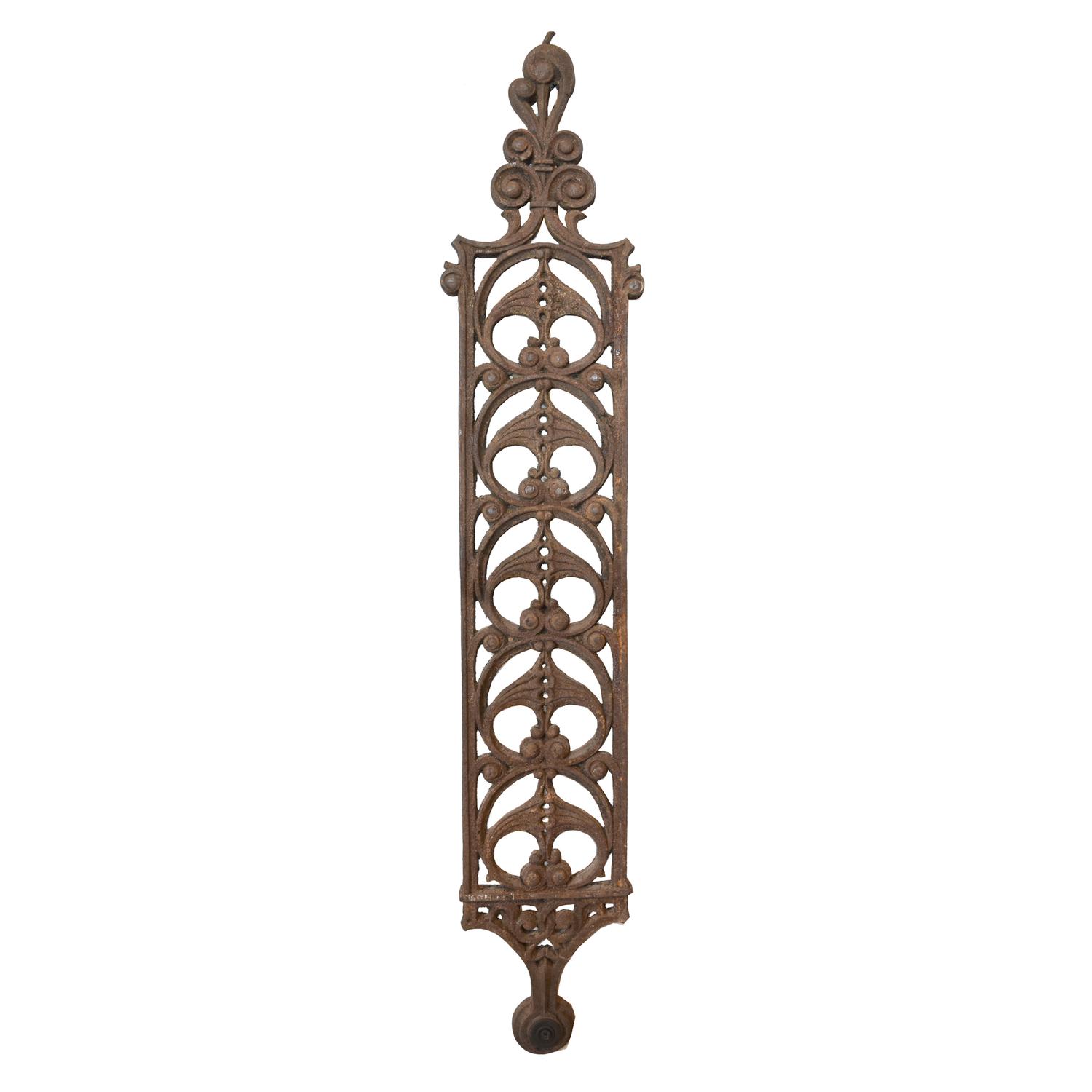 A Set of Three Cast Iron Baluster from the Lieter II Building by WIlliam Lebaron Jenn 6.5" W x 13" D x 62.5" H — United States, Circa 1891