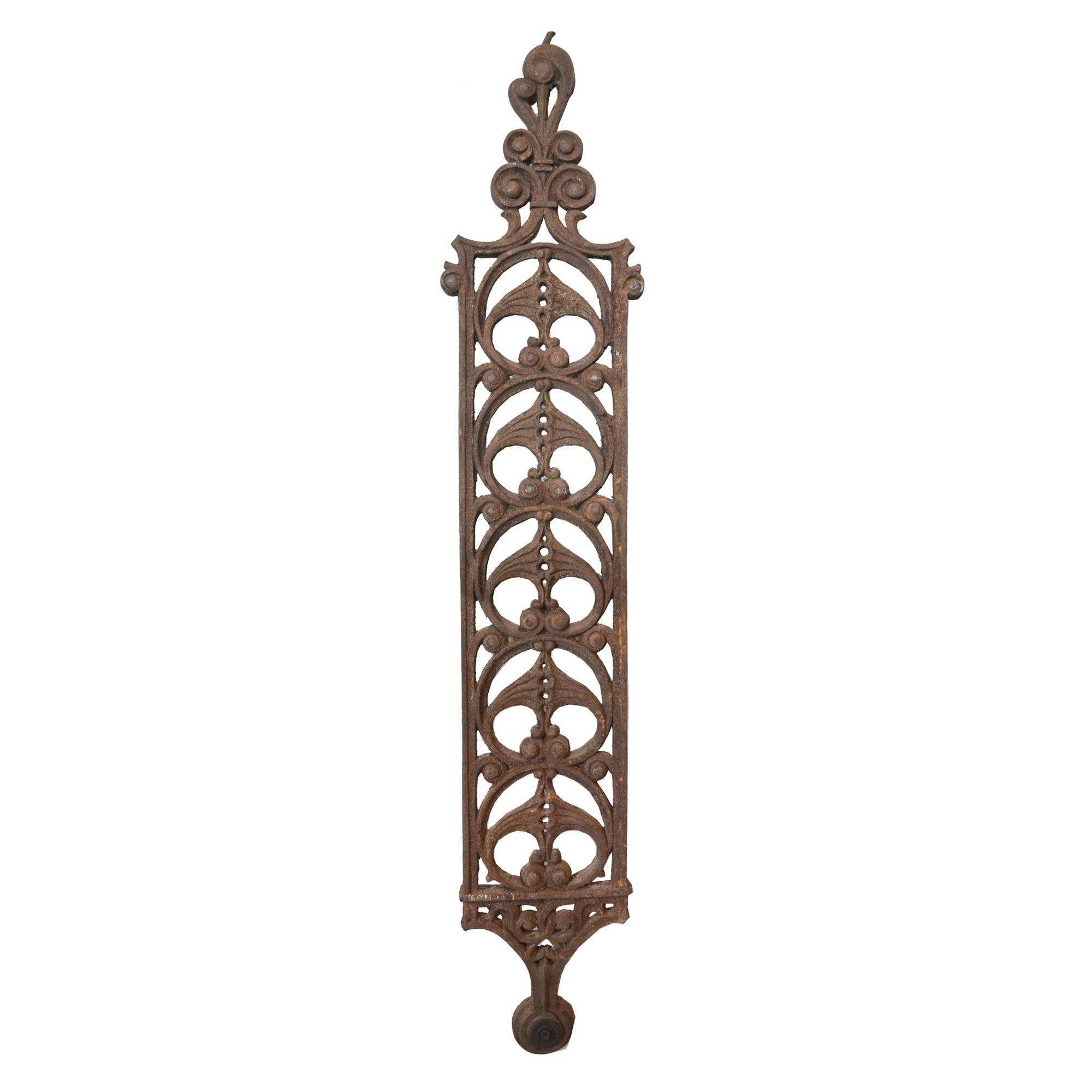 A Set of Three Cast Iron Baluster from the Lieter II Building by WIlliam Lebaron Jenn 6.5" W x 13" D x 62.5" H — United States, Circa 1891