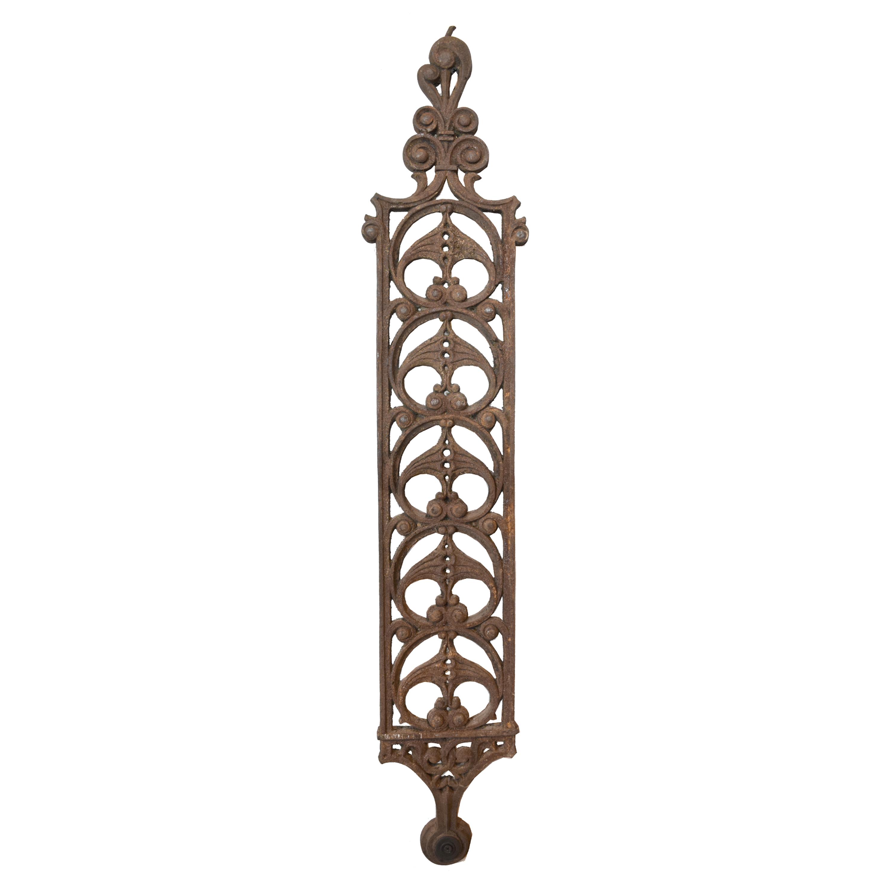 A Set of Three Cast Iron Baluster from the Lieter II Building by WIlliam Lebaron Jenn 6.5" W x 13" D x 62.5" H — United States, Circa 1891