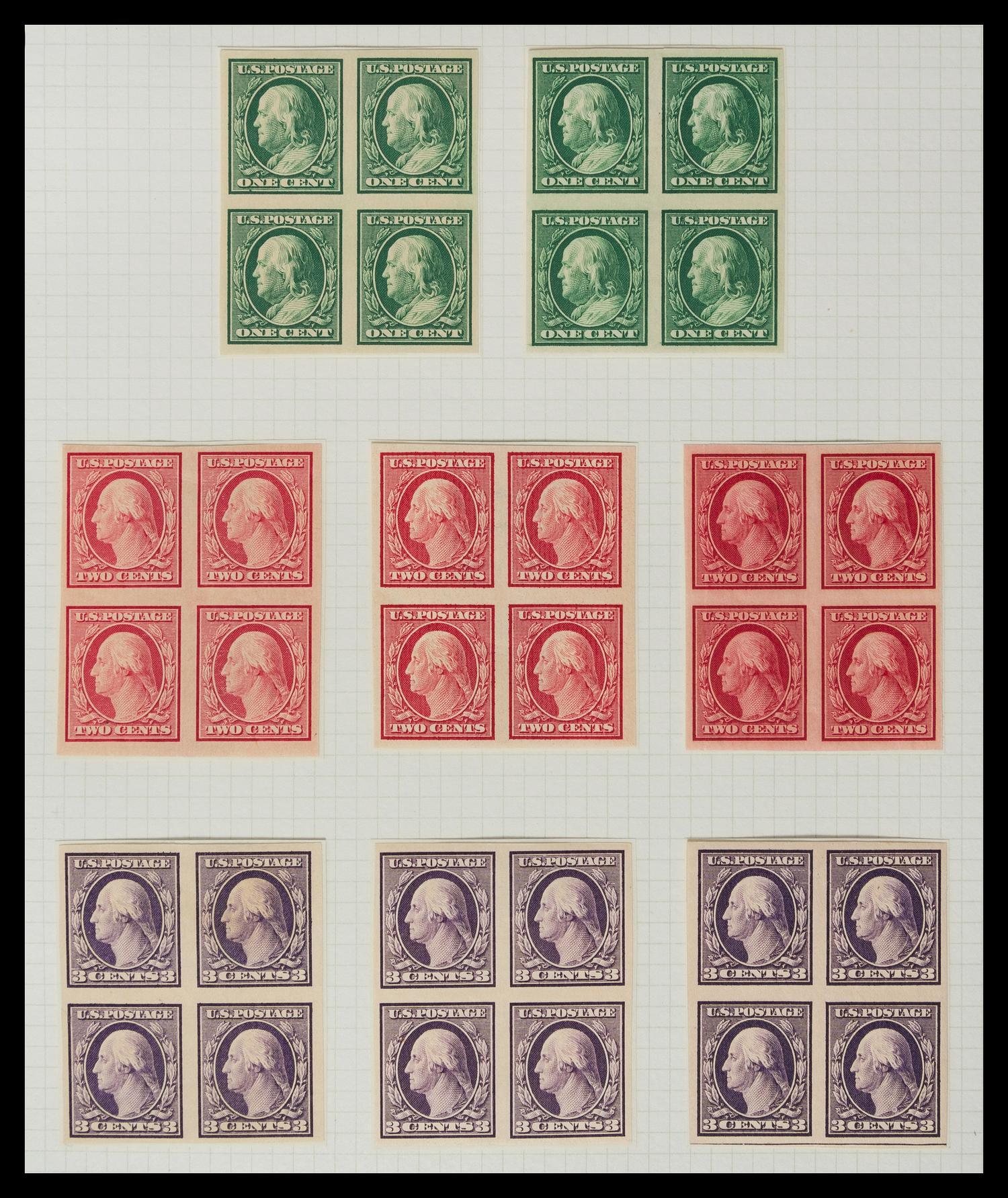 A Collection of United States Regular Issue Stamps — 1902-1912