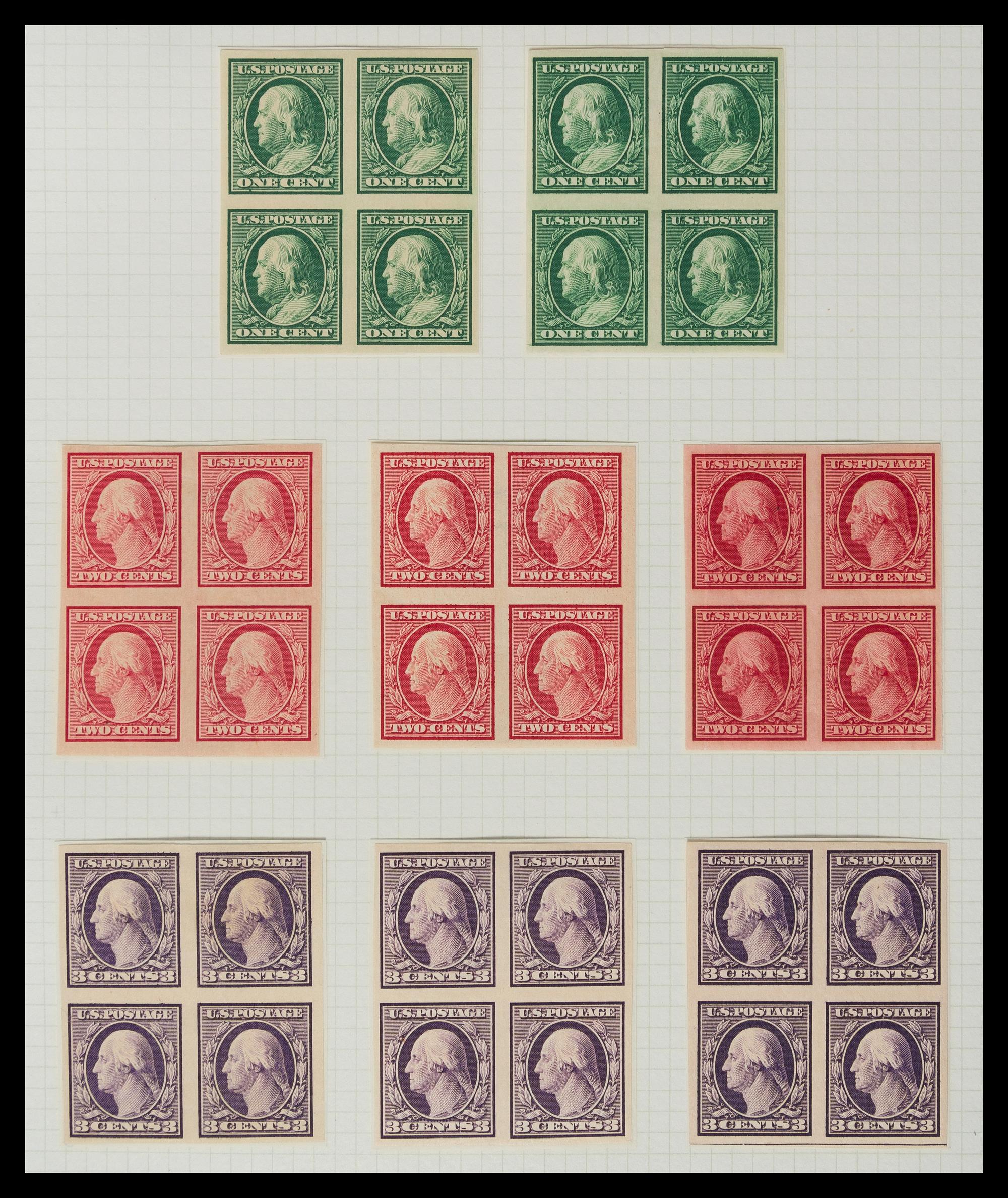 A Collection of United States Regular Issue Stamps — 1902-1912