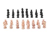 A Set of Stone Chess Pieces