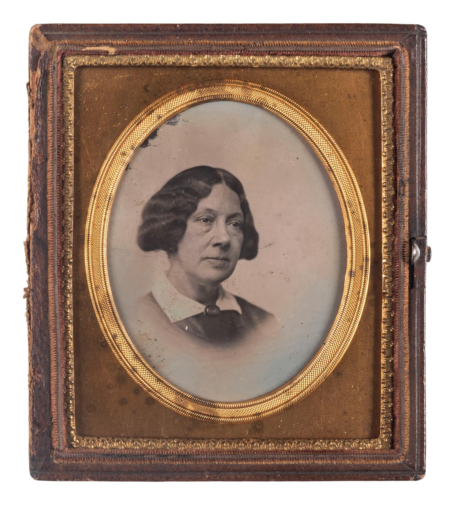 [EARLY PHOTOGRAPHY]. [SOUTHWORTH & HAWES, attributed]. Sixth plate daguerreotype of a woman.