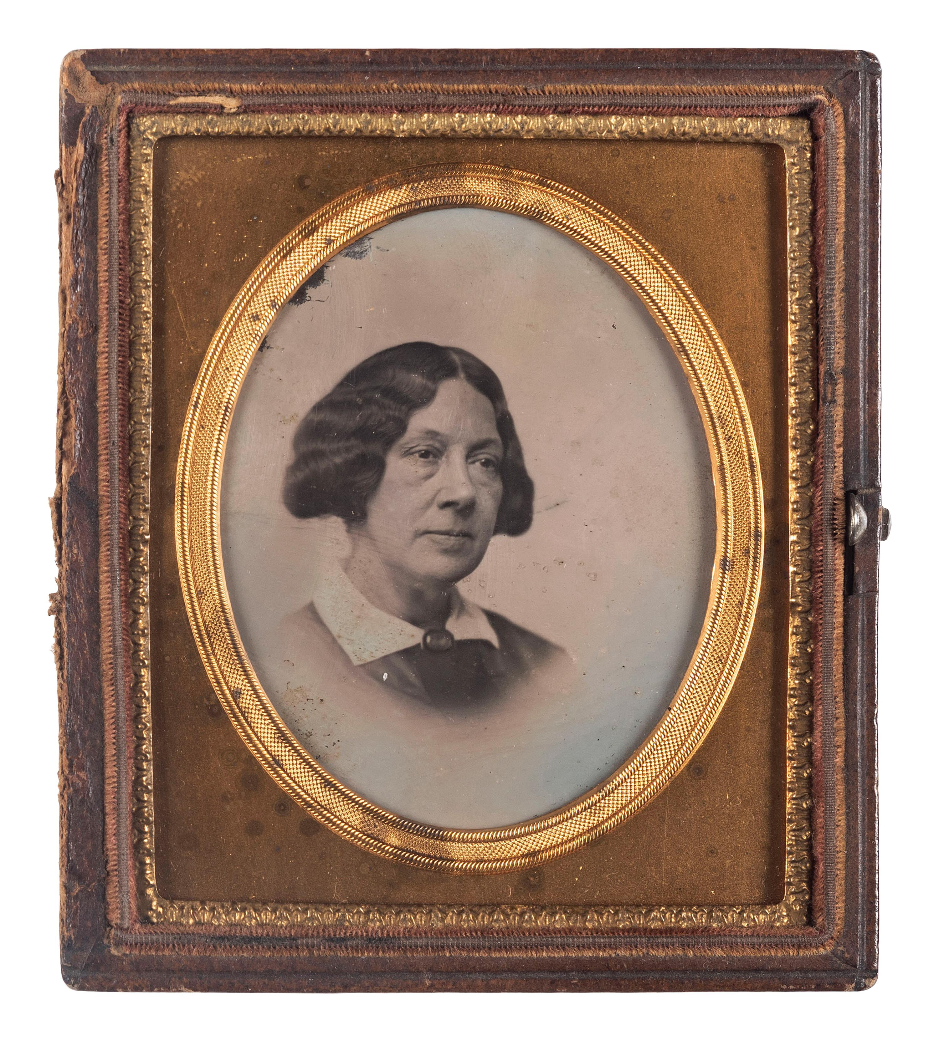 [EARLY PHOTOGRAPHY]. [SOUTHWORTH & HAWES, attributed]. Sixth plate daguerreotype of a woman.