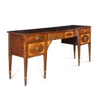 A George III Mahogany and Satinwood Sideboard