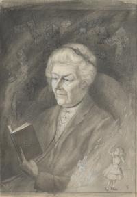 [DODGSON, Charles Lutwidge (“Lewis Carroll”) (1832-1898)]. TREW, Cecil G. (1897-1958), illustrator. Alice in Her Eightieth Year . Ca 1932.