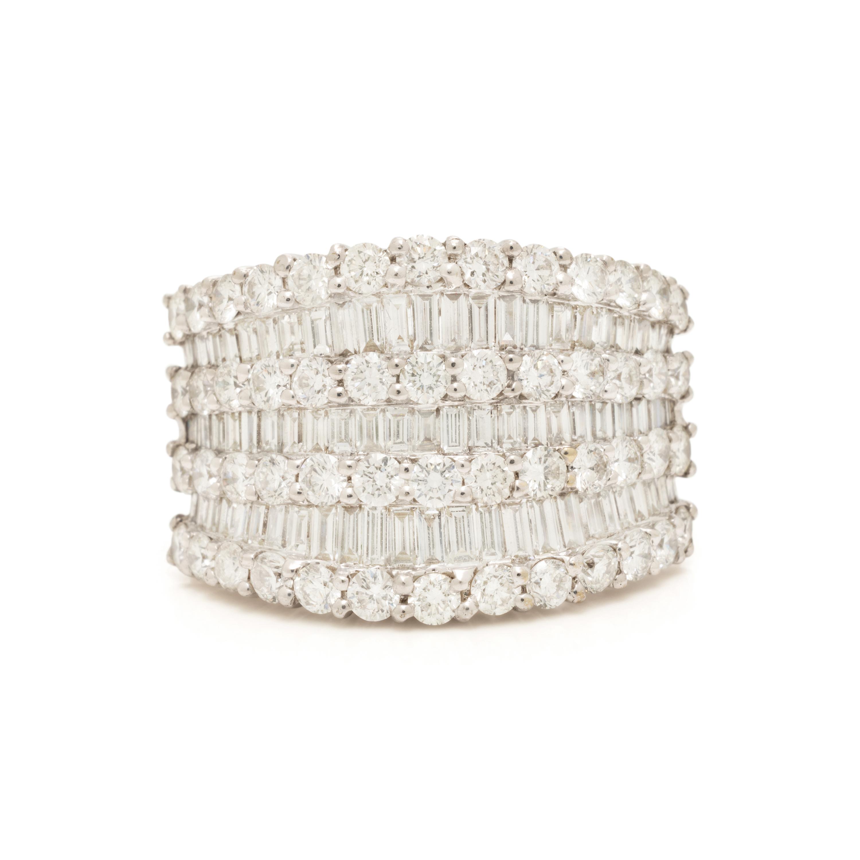 Diamond and White Gold Ring