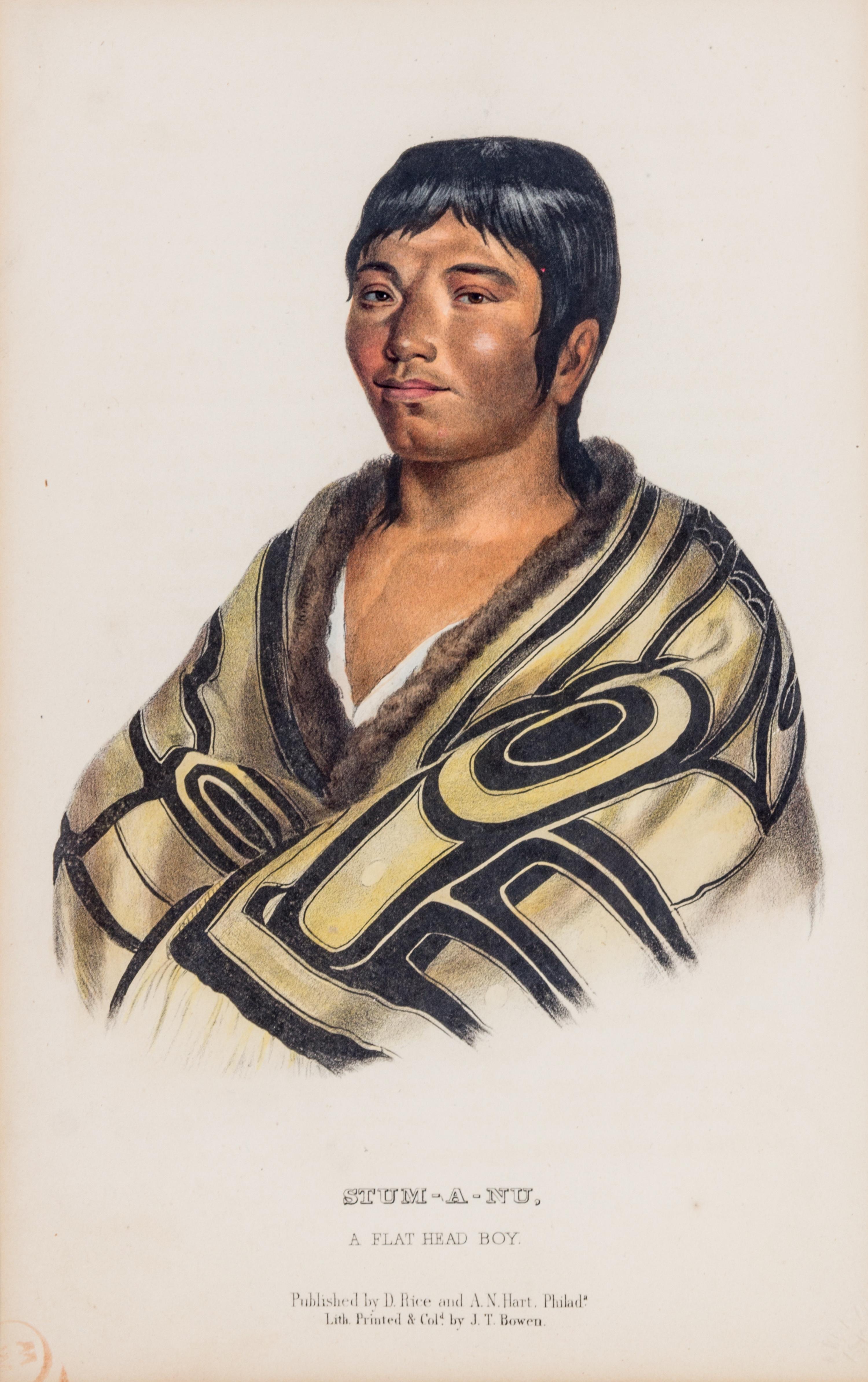 (VOYAGES--WEST) (MCKENNEY AND HALL) Two hand-colored lithographs after McKenney and Hall. c. 1840-1850.