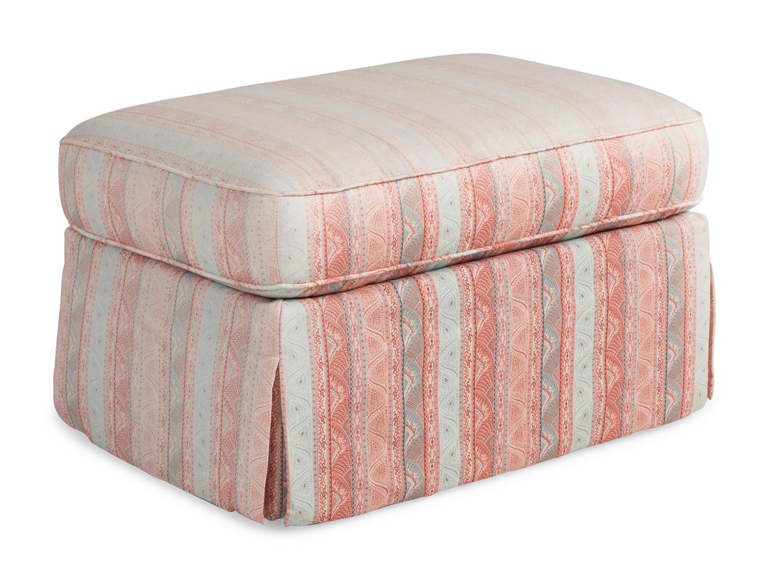 A Custom Bridgewater Style Easy Chair and Ottoman