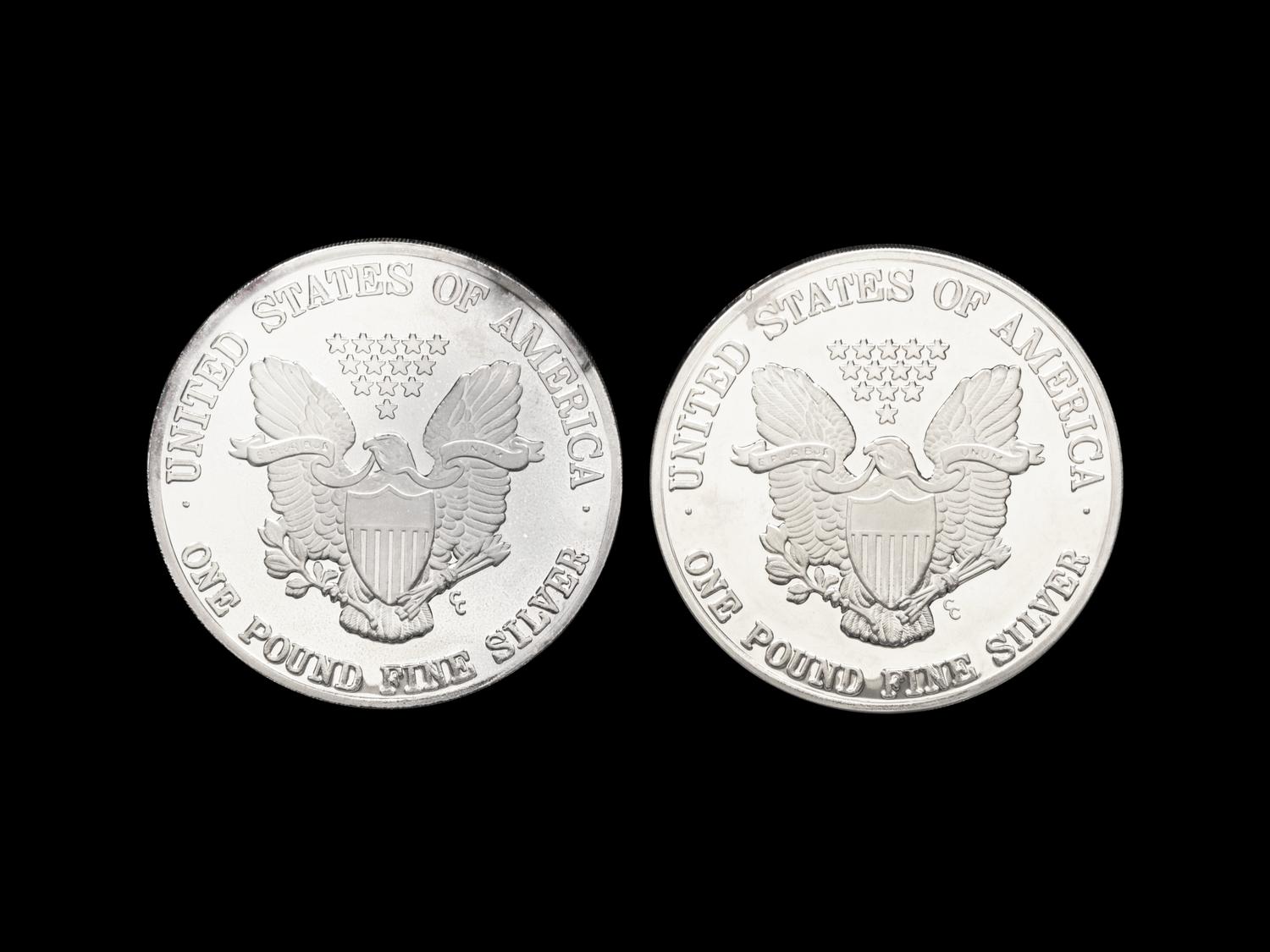 [PRIVATE ISSUE] Two 1-Pound Silver Rounds