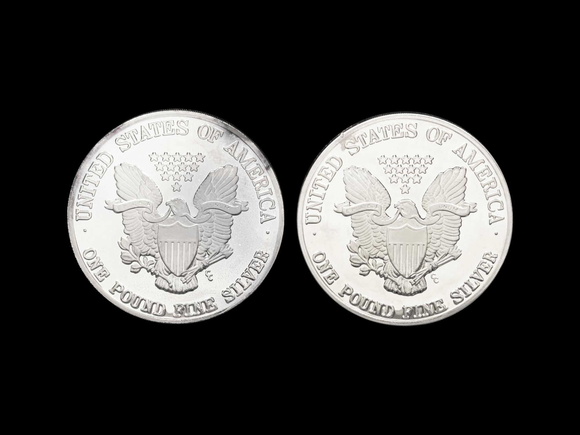 [PRIVATE ISSUE] Two 1-Pound Silver Rounds