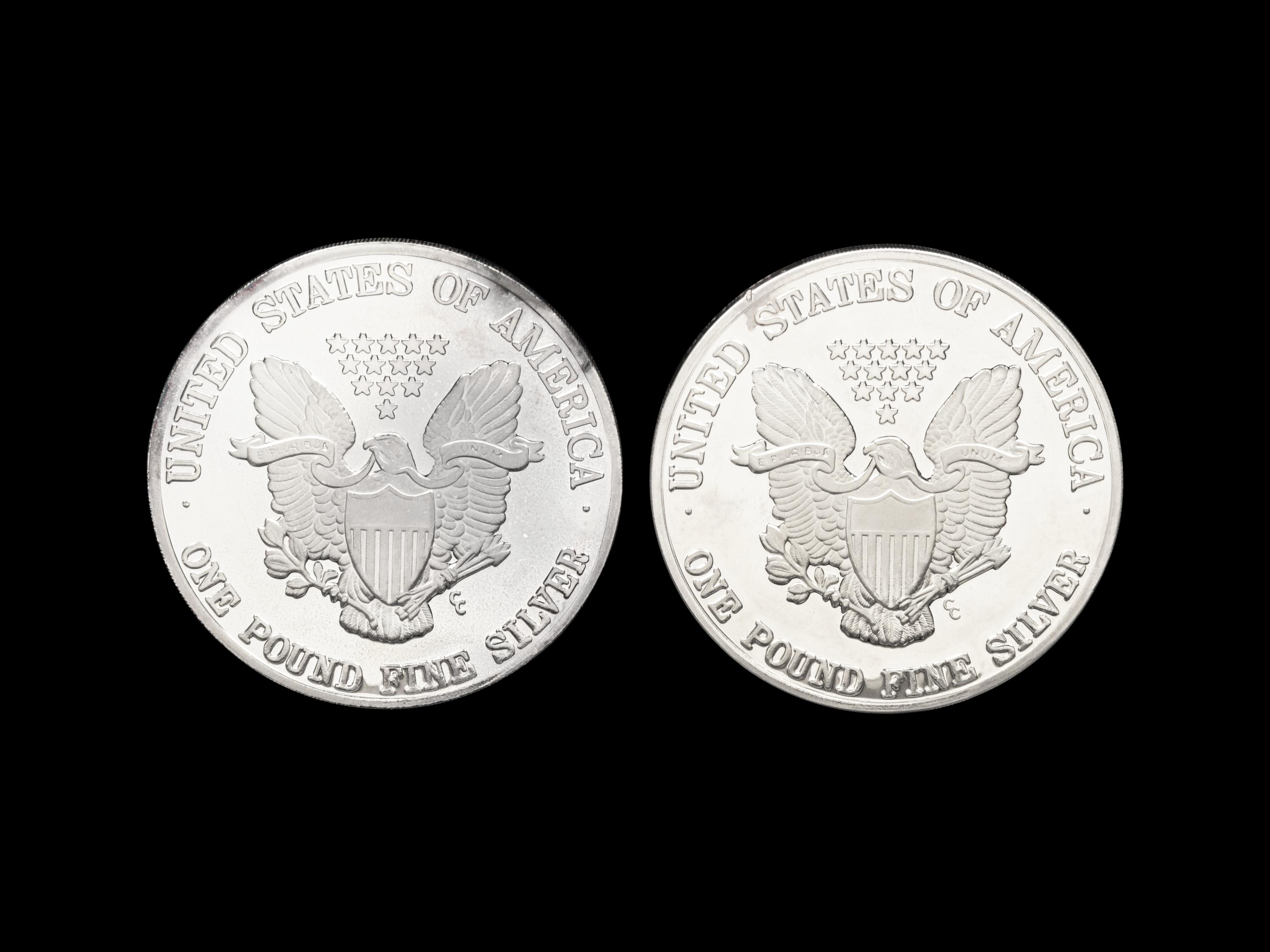 [PRIVATE ISSUE] Two 1-Pound Silver Rounds