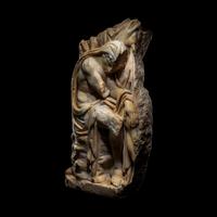 A Roman Marble Sarcophagus Fragment with Prince Orestes