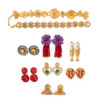 Collection of Yves Saint Laurent Costume Jewelry, 1980-2000s