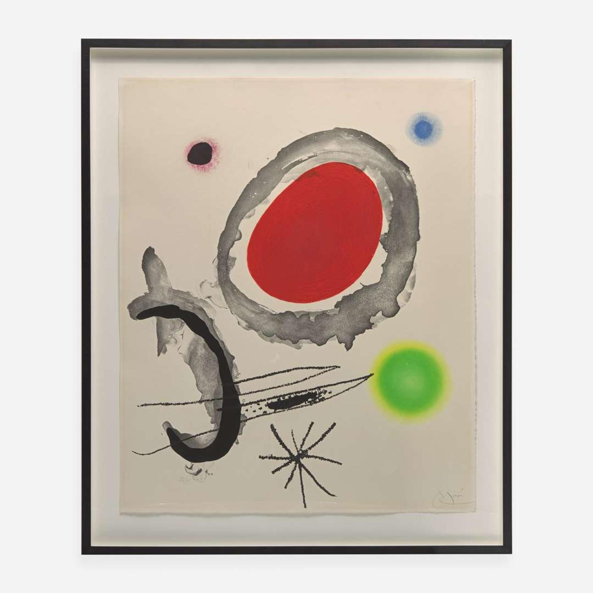 Joan Miró (Spanish, 1893-1983) Oiseau Entre deux Astres