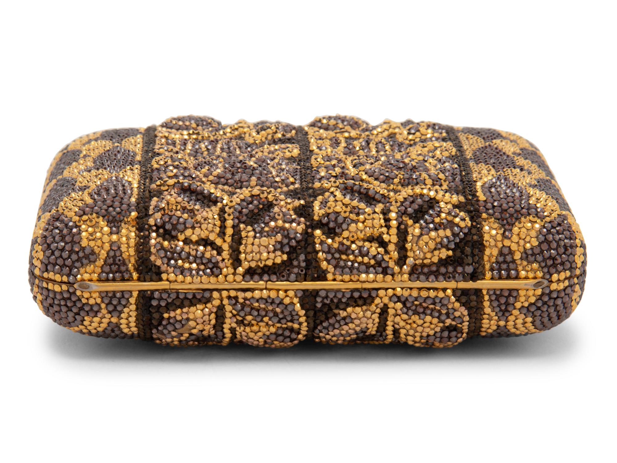 Judith Leiber Floral Minaudière Clutch